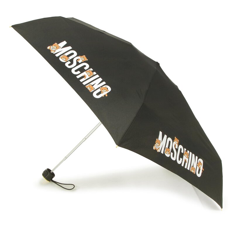 Regenschirm MOSCHINO Supermini A 8432 Black Regenschirme Zubehör