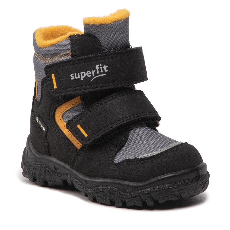 Schneeschuhe Superfit GORE-TEX 1-000047-0020 M Schwarz/Gelb Trekkingschuhe Stiefel und andere Jungen Kinderschuhe