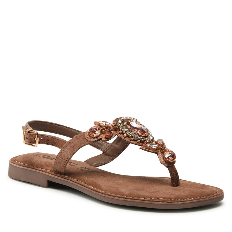 Sandalen Lazamani 75.357 Taupe Sandalen Pantoletten und Sandaletten Damenschuhe