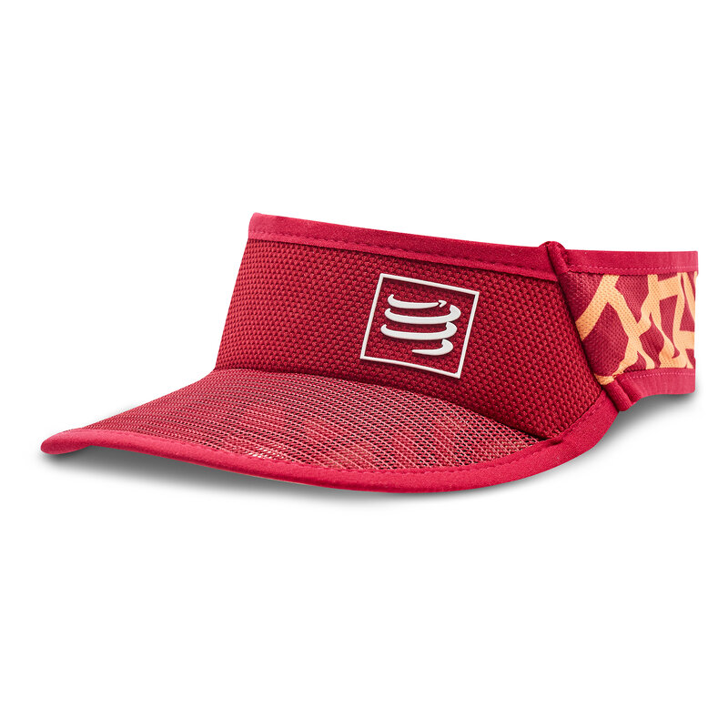 Schirmmütze Compressport Spiderweb Ultralight Visor SULVISOR Persian Red/Blazing 313 Mützen Zubehör Sport