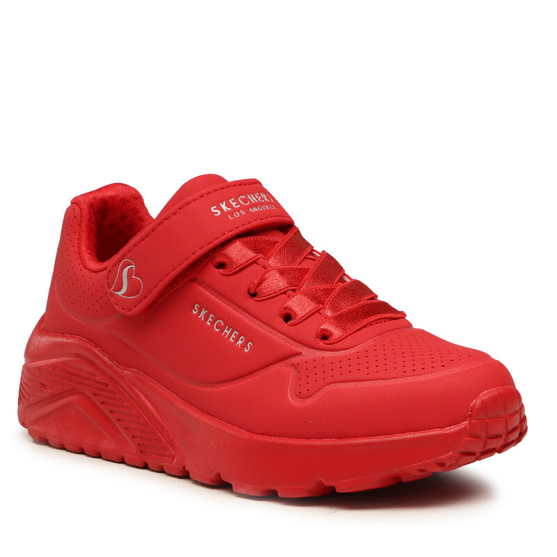 Sneakers Skechers Uno Lite 310451L/RED Red Klettverschluss Halbschuhe Mädchen Kinderschuhe