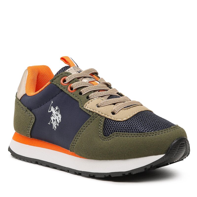 Sneakers U.S. Polo Assn. Nobik NOBIK008 DBL-OLI01 Halbschuhe Jungen Kinderschuhe