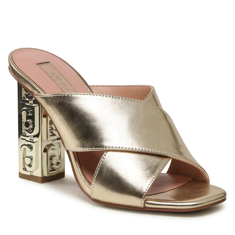 Pantoletten Liu Jo Serena 01 SA3109 EX029 Light Gold 04178 Alltägliche Pantoletten Pantoletten Pantoletten und Sandaletten Damenschuhe