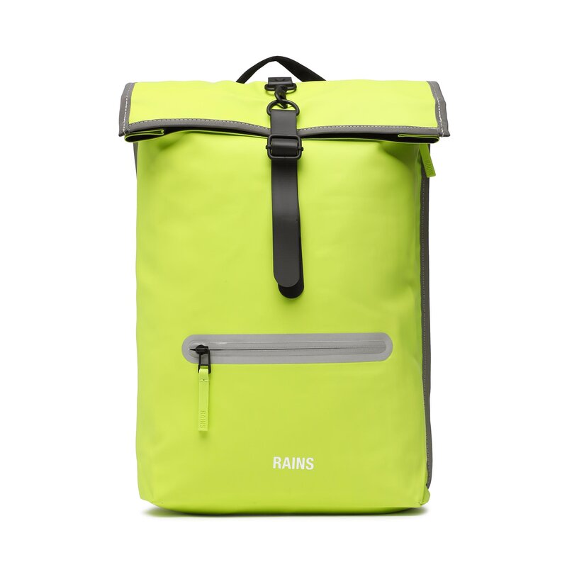 Rucksack Rains Rolltop Rucksack 14030 Reflective Digital Lime Notebook Tasche Leder-Galanterie Zubehör