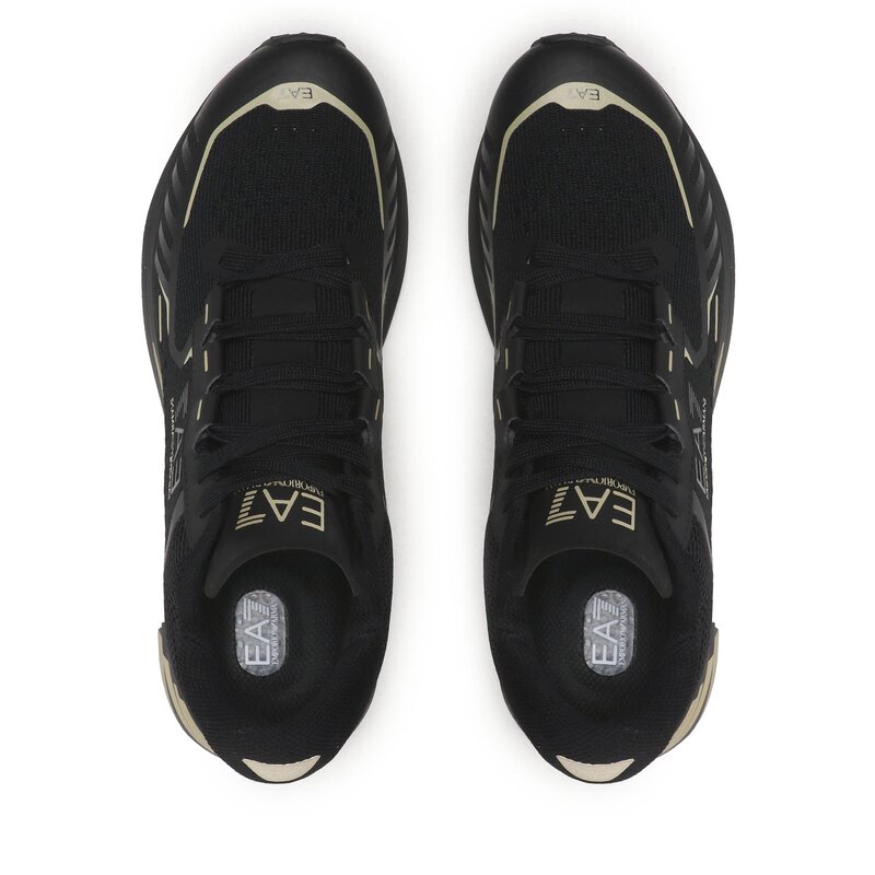 Sneakers EA7 Emporio Armani X8X094 XK239 M701 Triple Black/Gold Training Sneakers Halbschuhe Herrenschuhe ZL10667
