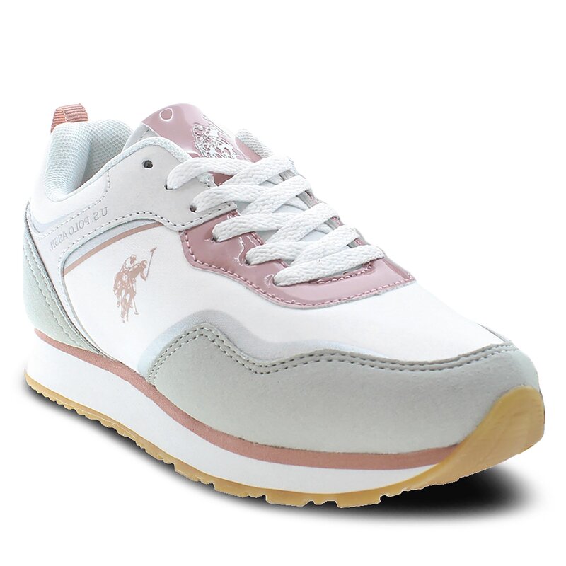 Sneakers U.S. Polo Assn. Nobik NOBIK010 WHI-PIN01 Halbschuhe Jungen Kinderschuhe