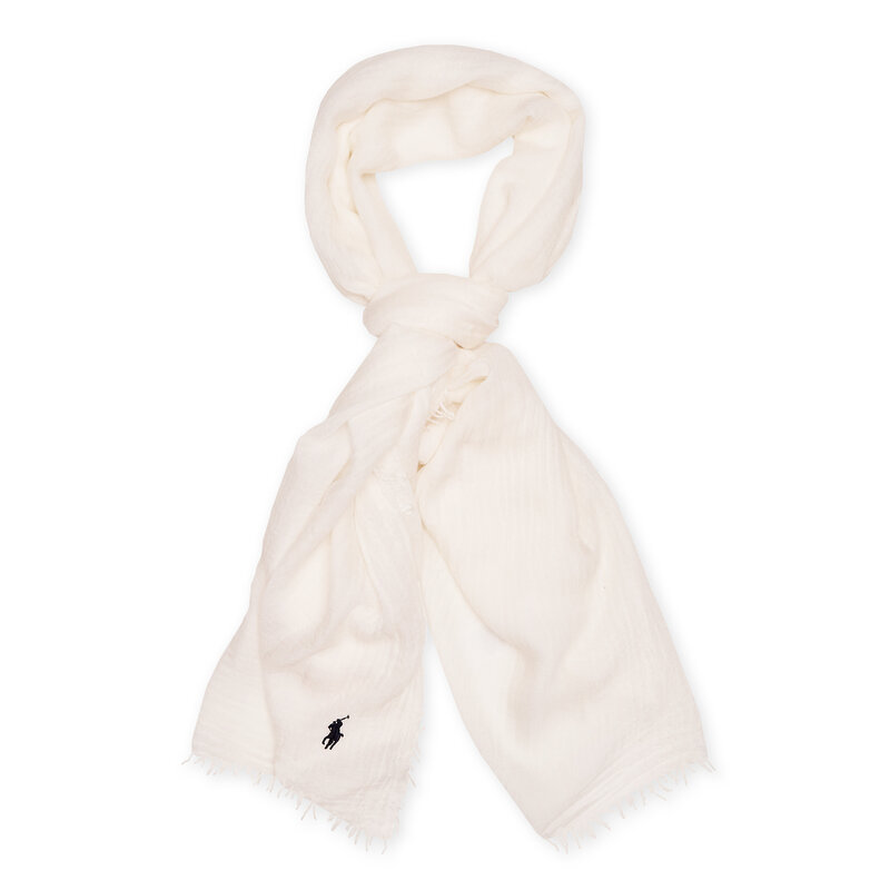 Schal Polo Ralph Lauren 455909244002 Trophy Cream Schals Textilien Zubehör