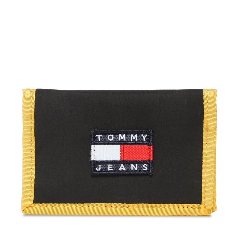 Große Herren Geldbörse Tommy Jeans Tjm Heritage Trifold AM0AM10637 0GY Herren Geldbörsen Geldbörse Leder-Galanterie Zubehör