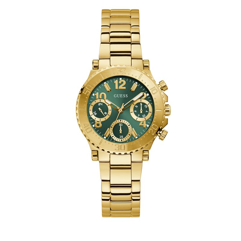 Uhr Guess GW0465L5 Gold/Green Damen Uhren Zubehör