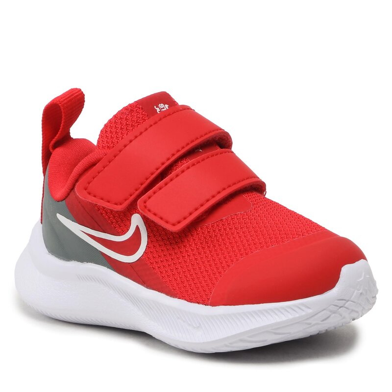 Schuhe Nike Star Runner 3 (TDV) DA2778 607 University Red/University Red Klettverschluss Halbschuhe Jungen Kinderschuhe