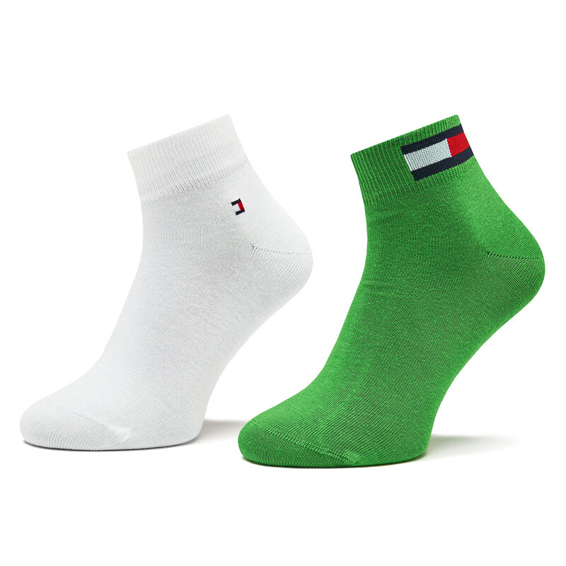 2er-Set niedrige Herrensocken Tommy Hilfiger 701223929 Green 039 Niedrige Herren Socken Textilien Zubehör