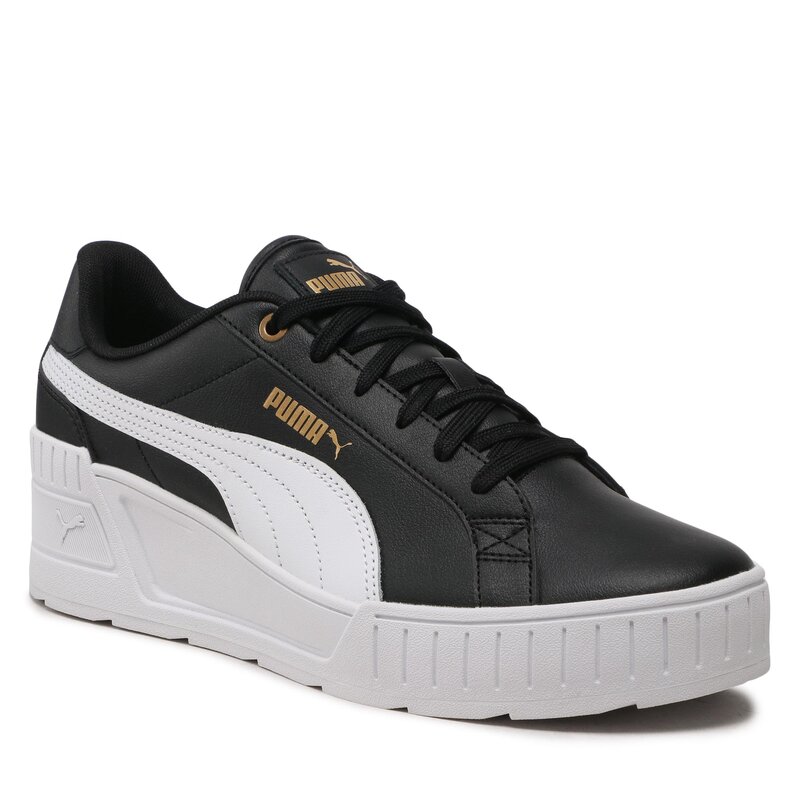 Sneakers Puma Karmen Wedge 390985 01 Puma Black/Puma White/Gold Sneakers Halbschuhe Damenschuhe