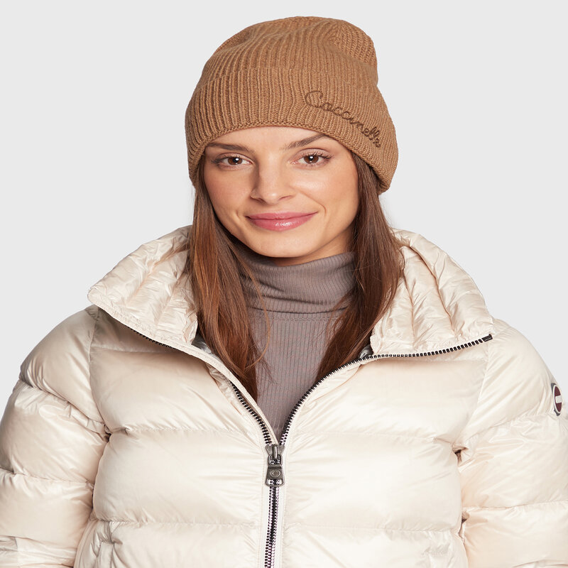 Mütze Coccinelle E7 MYE 37 05 01 Nocciola W43 Wintermützen Damen Mützen Mützen Textilien Zubehör