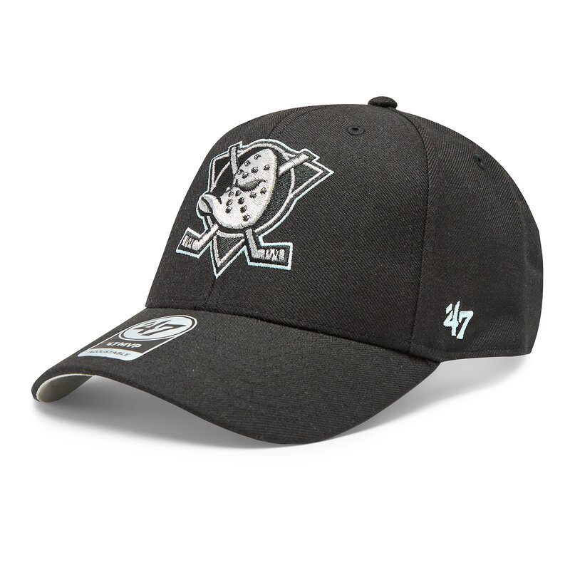 Cap 47 Brand NHL Anaheim Ducks Metallic Snap '47 MVP H-MTLCS25WBP-BKA Black Caps Damen Mützen Mützen Textilien Zubehör