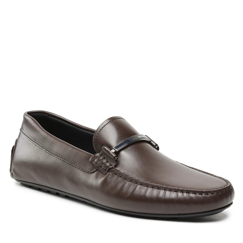 Mokassins Boss Noel 50487425 10242624 01 Dark Brown 201 Mokassins Halbschuhe Herrenschuhe