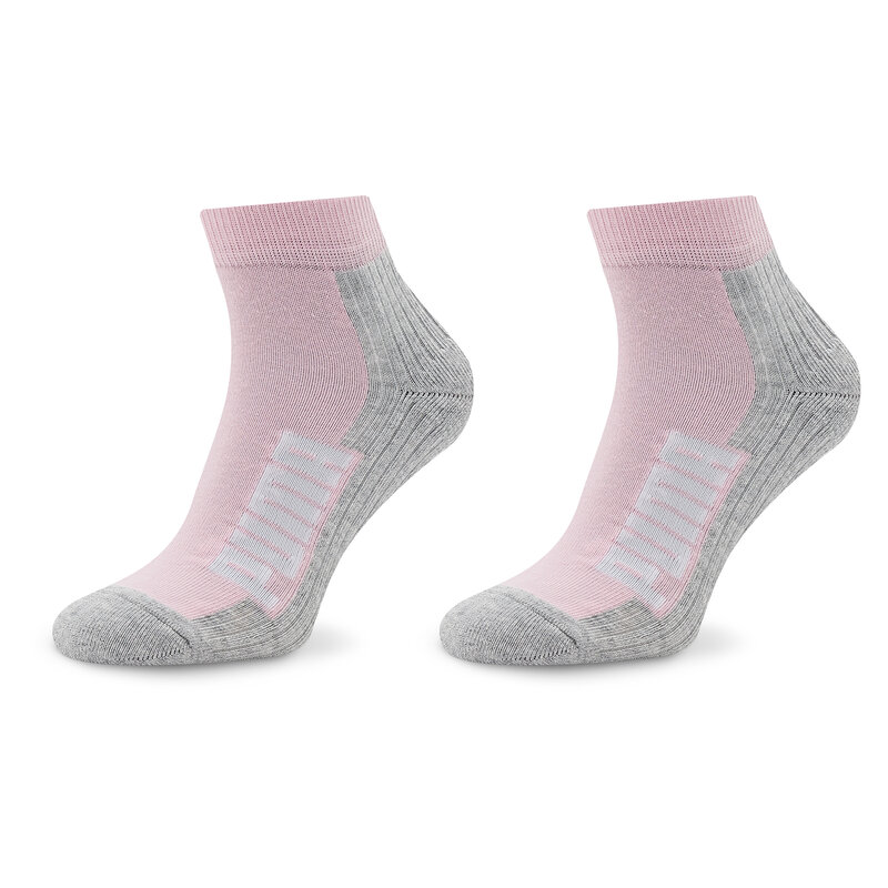 2er-Set hohe Damensocken Puma Cushioned Quarter 907950 04 Basic Pink Hohe Damen Socken Textilien Zubehör