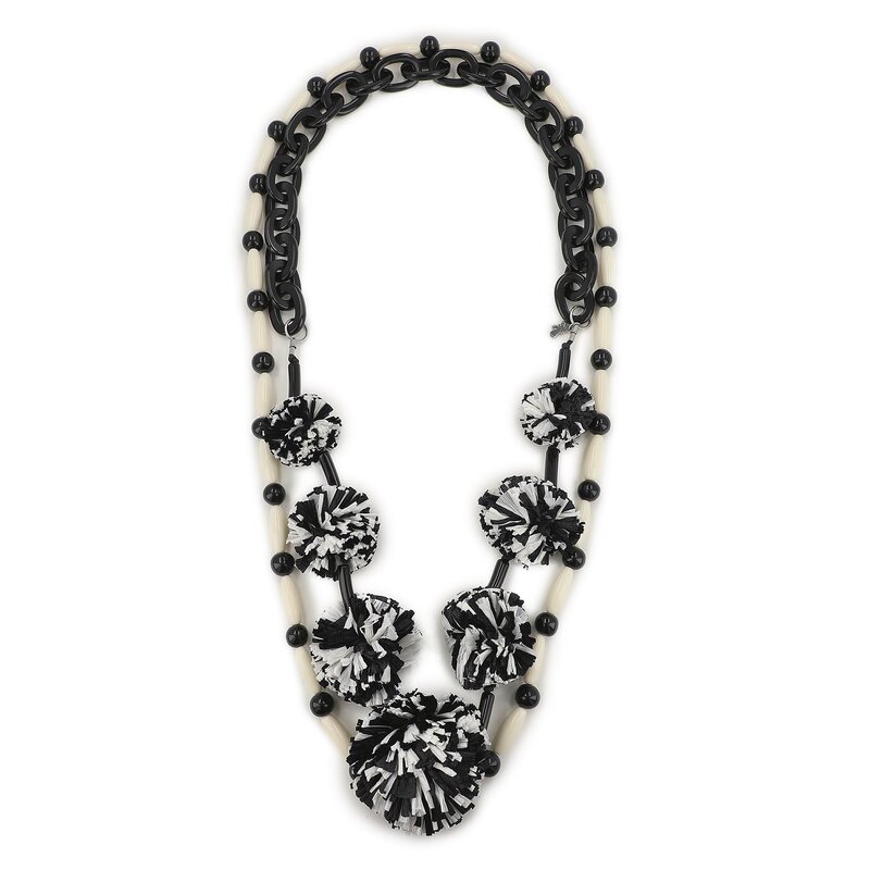 Schmuckset 2 Halsketten Weekend Max Mara Cammeo 2357510334600 Black/White Halsketten Schmuck Zubehör
