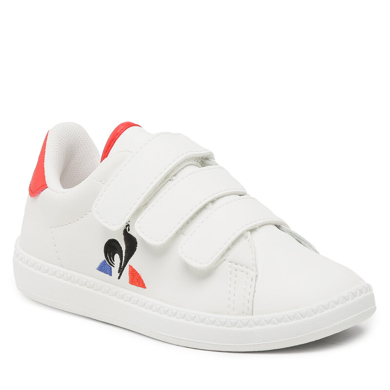 Sneakers Le Coq Sportif Courtset Ps 2310237 Optical White Klettverschluss Halbschuhe Mädchen Kinderschuhe