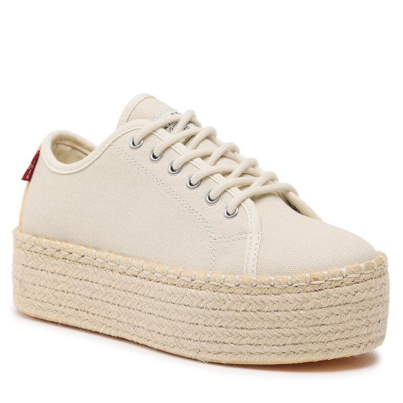 Espadrilles Levi's® 234195-733-22 Light Beige Espadrilles Pantoletten und Sandaletten Damenschuhe