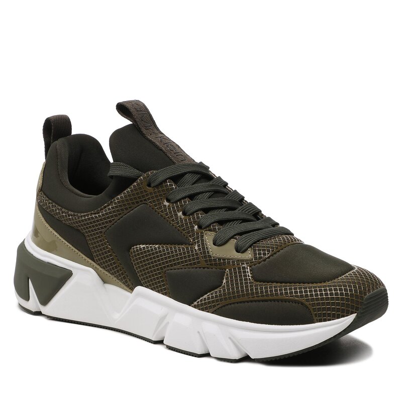 Sneakers Calvin Klein Low Top Lace Up Neo Mix HM0HM00865 Olive Mix 0H8 Sneakers Halbschuhe Herrenschuhe