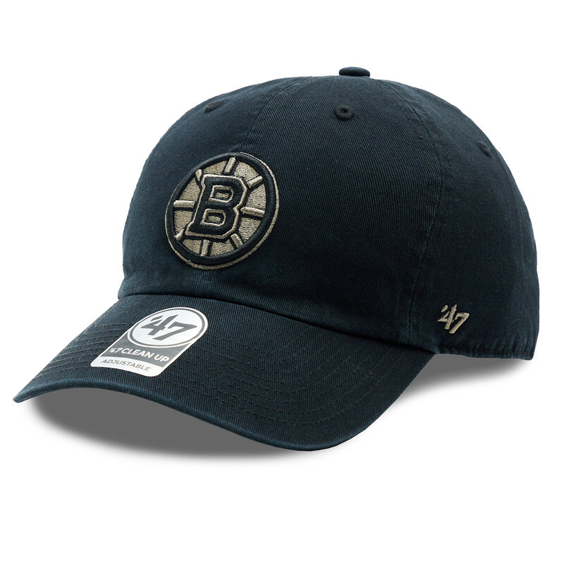 Cap 47 Brand NHL Boston Bruins Ballpark Camo '47 CLEAN UP H-BPCAM01GWS-BK Black Caps Damen Mützen Mützen Textilien Zubehör