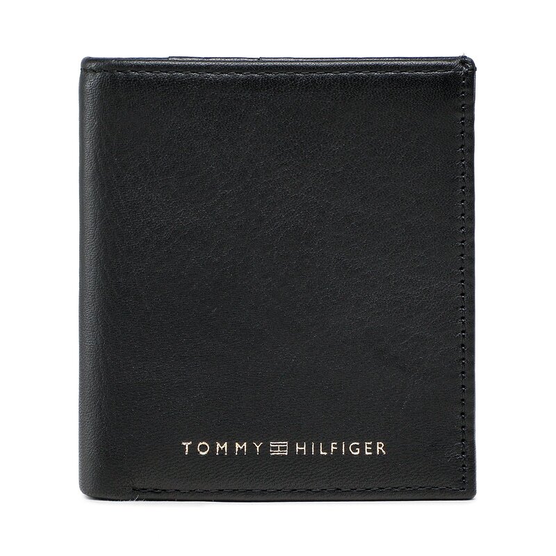 Kleine Herren Geldbörse Tommy Hilfiger Th Premium Leather Trifold AM0AM10992 BDS Herren Geldbörsen Geldbörse Leder-Galanterie Zubehör