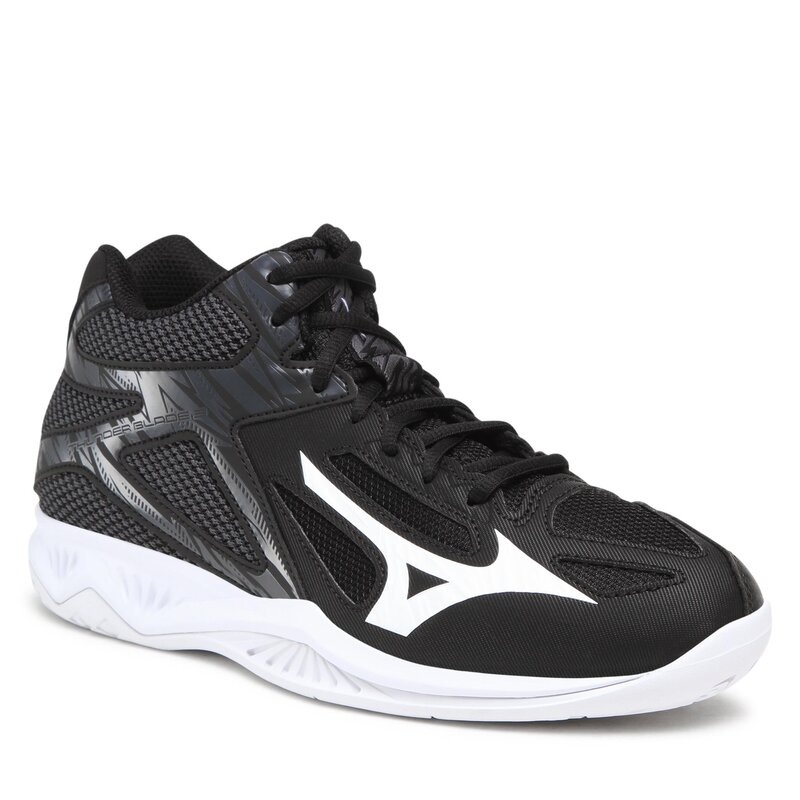 Schuhe Mizuno Thunder Blade 3 Mid V1GA217501 Schwarz Hallenschuhe Sportschuhe Herrenschuhe