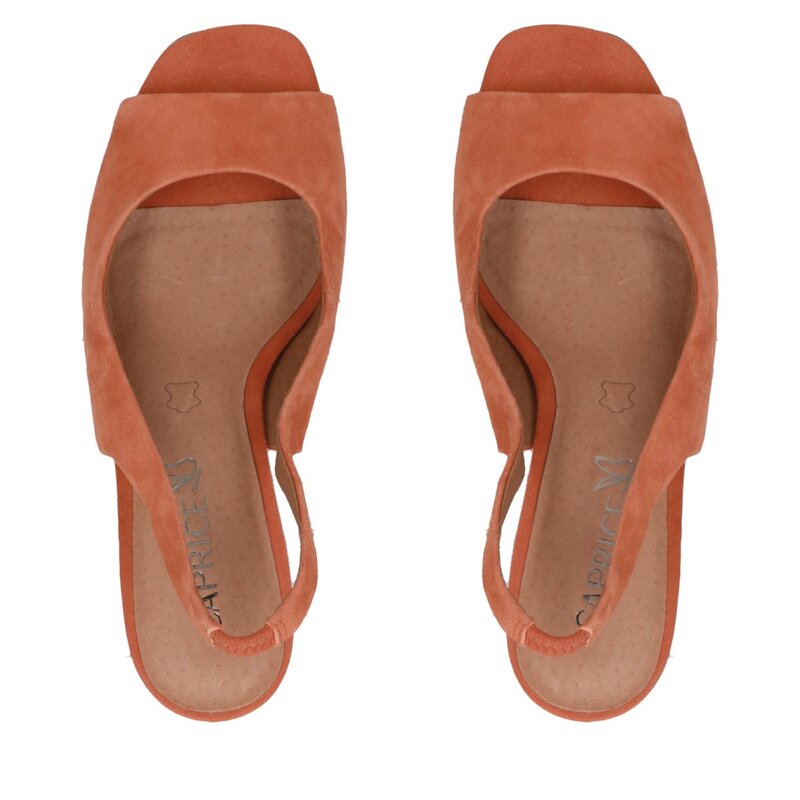 Sandalen Caprice 9-28304-20 Orange Suede 664 Alltägliche Sandalen Sandalen Pantoletten und Sandaletten Damenschuhe QB11930