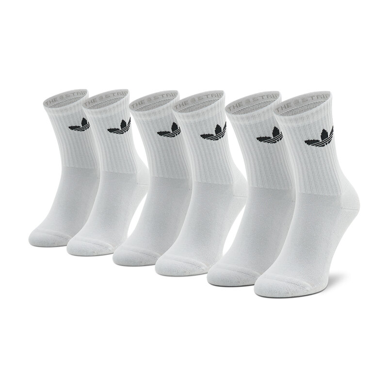 Hohe Unisex-Socken adidas Cus Tre Crw Sck HB5881 Weiß Hohe Damen Socken Textilien Zubehör