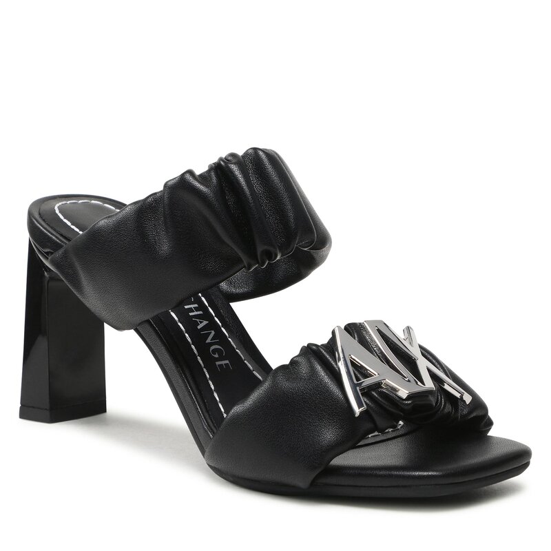 Pantoletten Armani Exchange XDP032 XV687 N763 Black/Silver Alltägliche Pantoletten Pantoletten Pantoletten und Sandaletten Damenschuhe