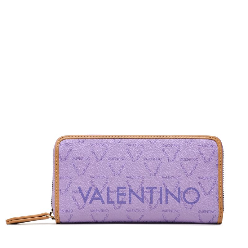 Große Damen Geldbörse Valentino Liuto VPS3KG155 Lilla/Multi Damen Geldbörsen Geldbörse Leder-Galanterie Zubehör