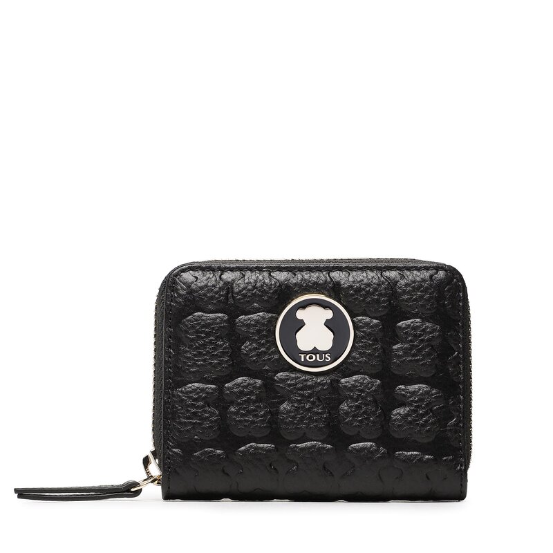 Kleine Damen Geldbörse TOUS Monedero M. Sherton 2001145151 Black Damen Geldbörsen Geldbörse Leder-Galanterie Zubehör
