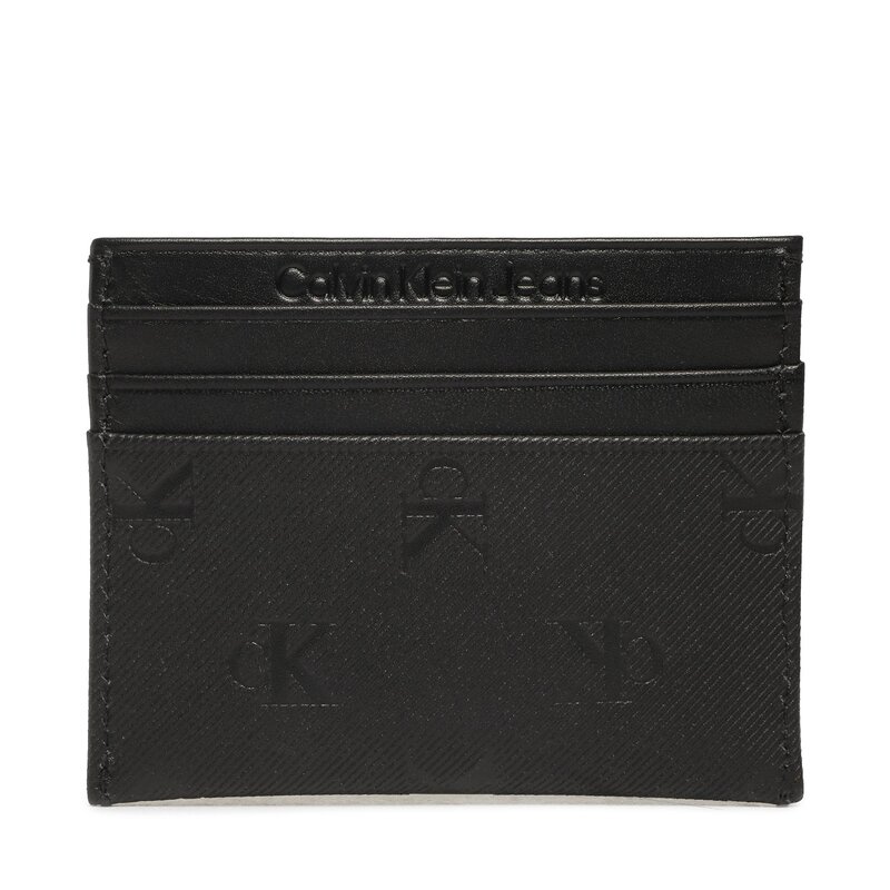 Kreditkartenetui Calvin Klein Jeans Monogram Soft Cardholder 6Cc Aop K50K510150 0GJ Kreditkarten-Etui Etuis Leder-Galanterie Zubehör