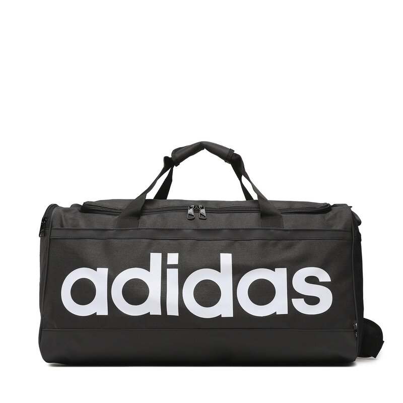 Tasche adidas Linear Duffel M HT4743 Black/White Sportliche Taschen und Rucksäcke Zubehör