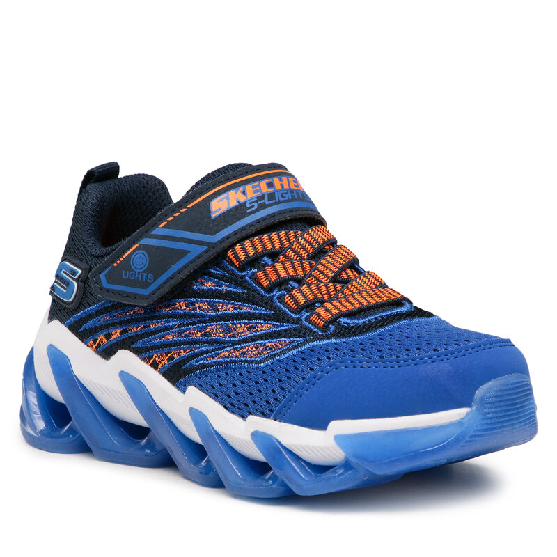 Sneakers Skechers Nezco 400132L/NVBL Navy/Blue Klettverschluss Halbschuhe Jungen Kinderschuhe