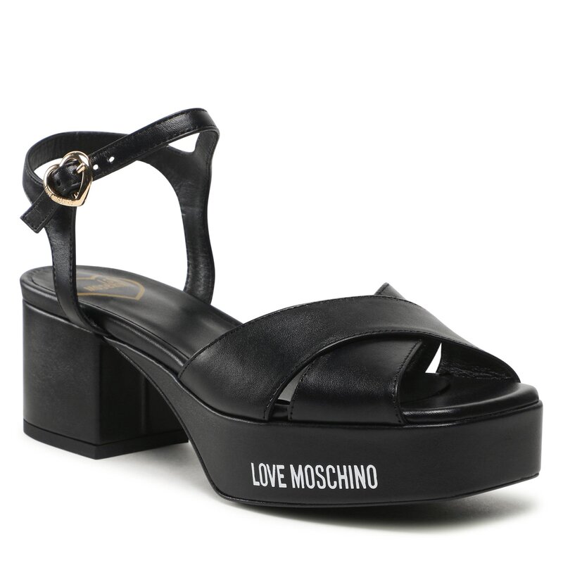 Sandalen LOVE MOSCHINO JA16085G1GIE0000 Nero Alltägliche Sandalen Sandalen Pantoletten und Sandaletten Damenschuhe