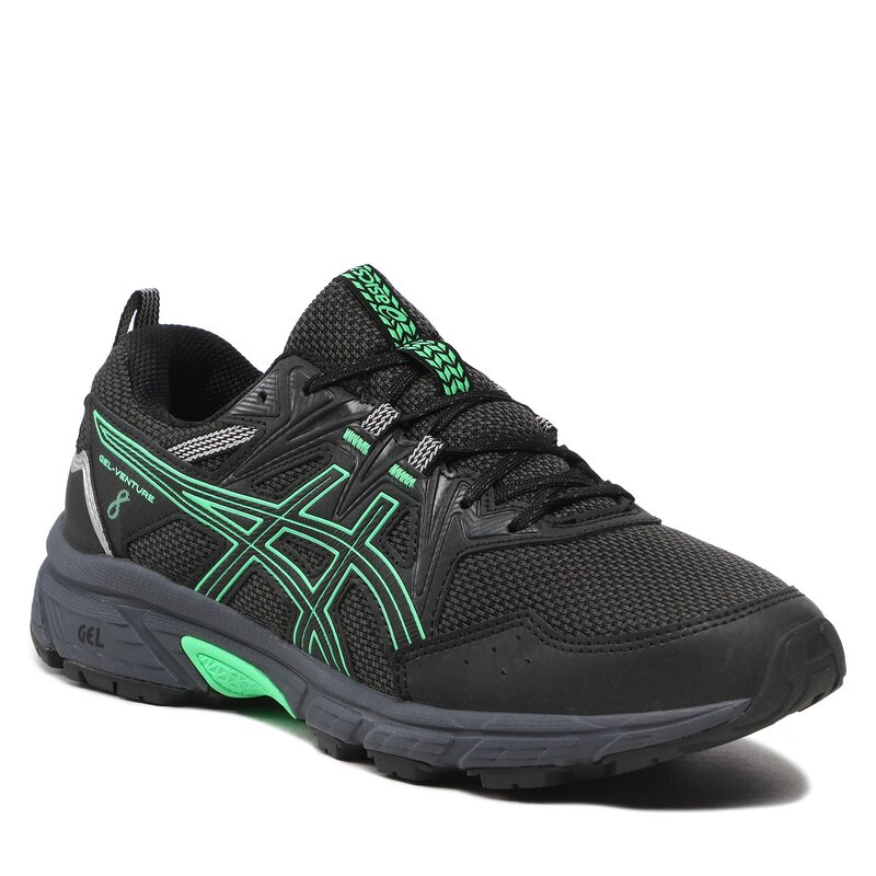 Schuhe Asics Gel-Venture 8 1011A824 Black/New Leaf 901 Outdoor Laufschuhe Sportschuhe Herrenschuhe