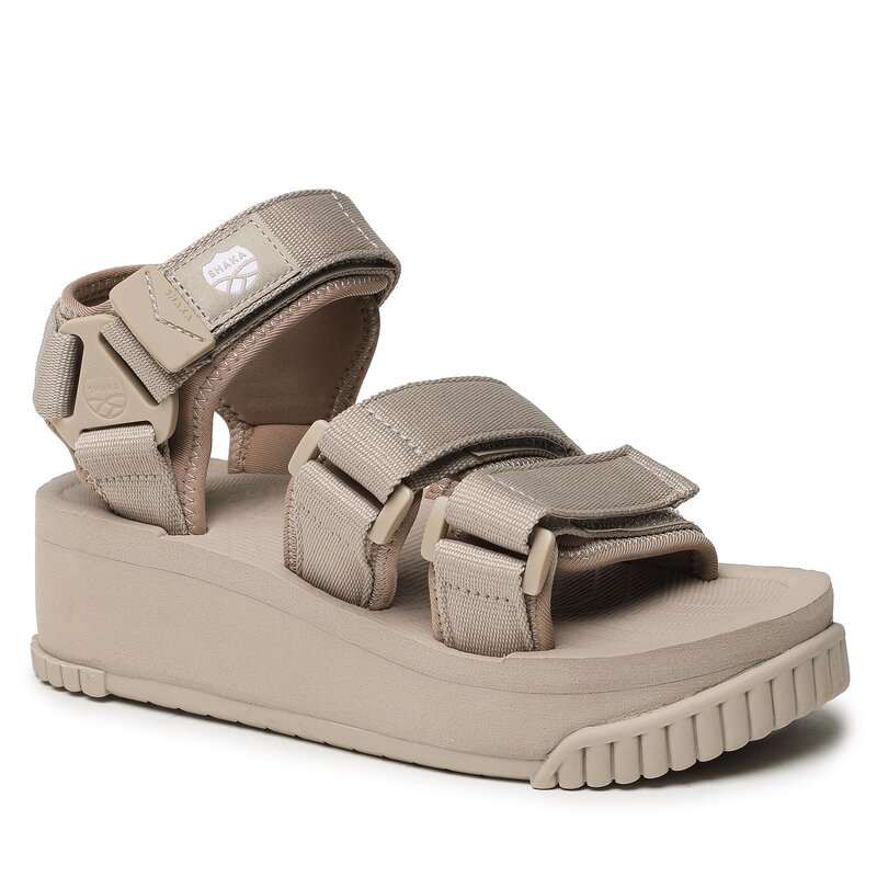 Sandalen Shaka Neo Bungy Platform SK-105 Taupe 00R Alltägliche Sandalen Sandalen Pantoletten und Sandaletten Damenschuhe