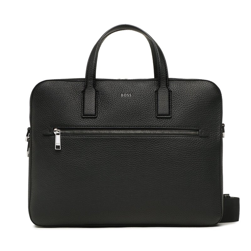 Laptoptasche Boss 50491365 Black 01 Notebook Tasche Leder-Galanterie Zubehör