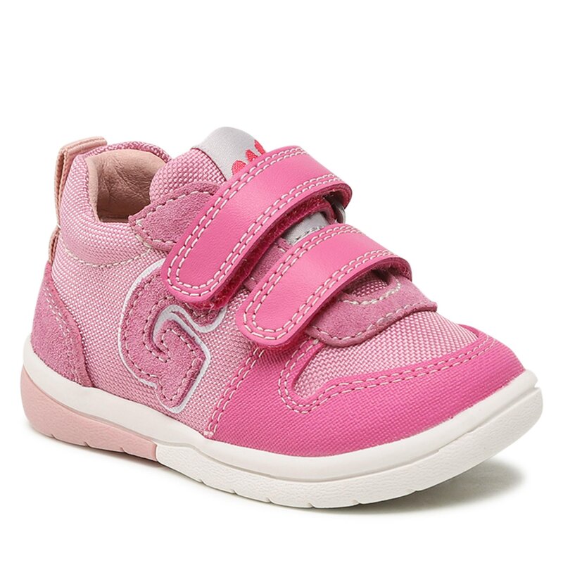 Sneakers Garvalin 232605-D M Rosy Y Mauve Klettverschluss Halbschuhe Mädchen Kinderschuhe
