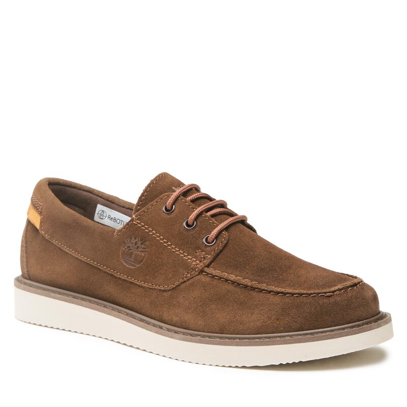 Schnürschuhe Timberland Newmarket II Lthr Boat TB0A5REM9681 Dark Brown Suede Schnürschuhe Stiefel und andere Herrenschuhe