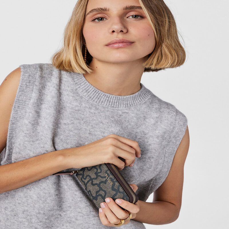 Große Damen Geldbörse TOUS 2001503460 Multi/Nero Damen Geldbörsen Geldbörse Leder-Galanterie Zubehör AR10481