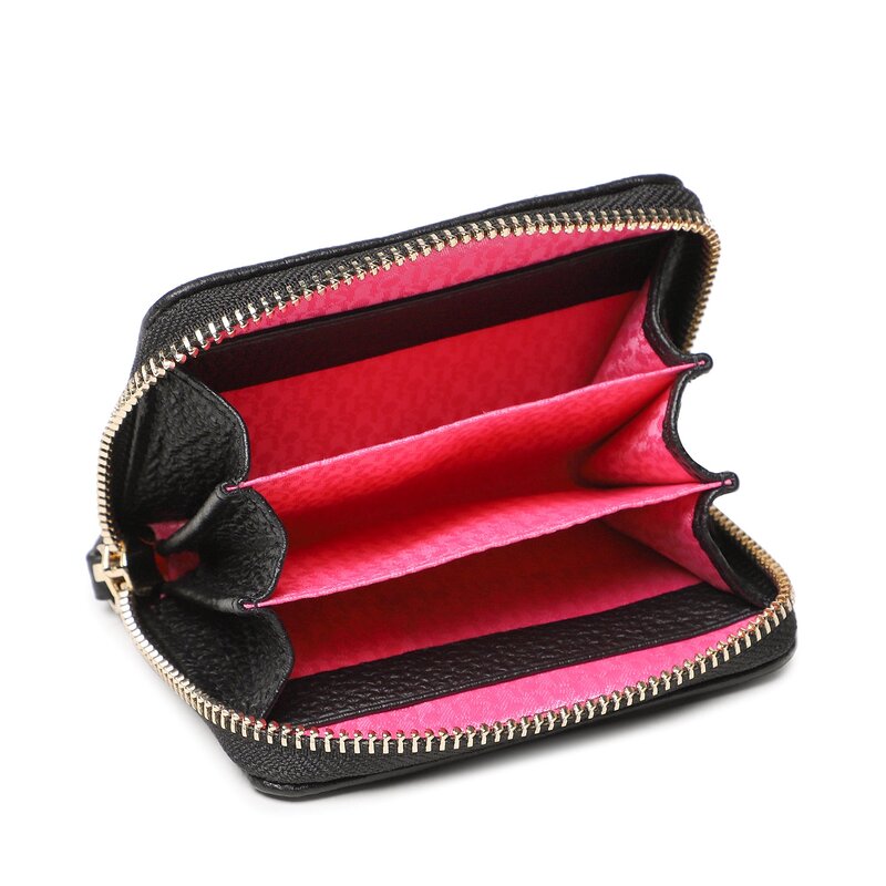 Kleine Damen Geldbörse TOUS Monedero M. Sherton 2001145151 Black Damen Geldbörsen Geldbörse Leder-Galanterie Zubehör AR10479