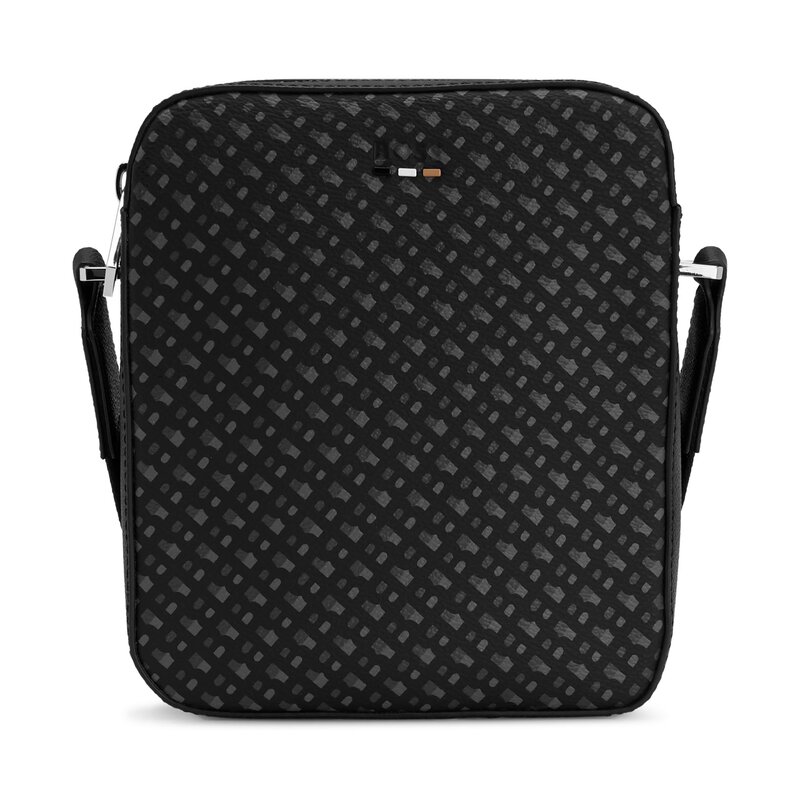 Umhängetasche Boss 50492010 Black 01 Herren Jugendtaschen Leder-Galanterie Zubehör