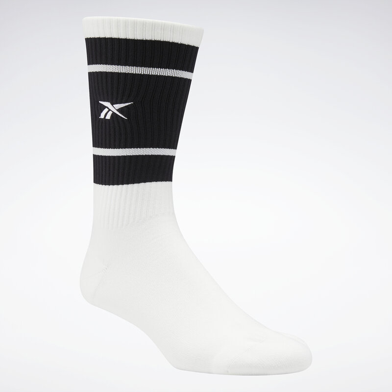 Hohe Unisex-Socken Reebok Classics Basketball Socks HC1906 white/black Damen Socken Textilien Zubehör