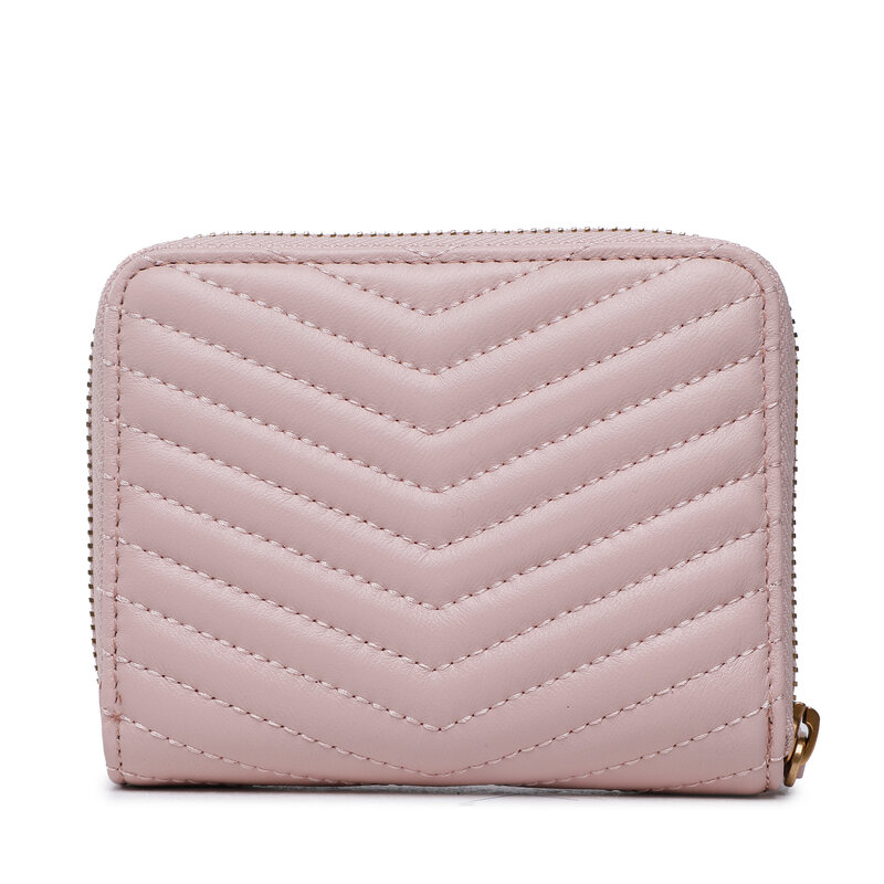 Große Damen Geldbörse Pinko Taylor Zip Around Sheep Nappa Chevro 100249 A0GK Cipria/Antique Gold O81Q Damen Geldbörsen Geldbörse Leder-Galanterie Zubehör PU12373
