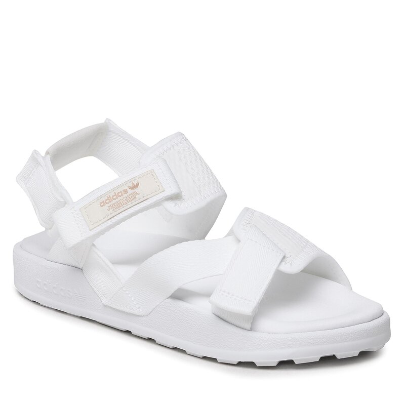 Sandalen adidas Adilette Adventure Sandals HQ4242 Weiß Sandalen Pantoletten und Sandaletten Damenschuhe