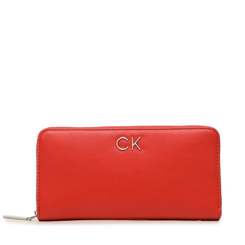 Große Damen Geldbörse Calvin Klein Re-Lock Z/A Wallet Lg Pbl K60K610967 XAD Damen Geldbörsen Geldbörse Leder-Galanterie Zubehör