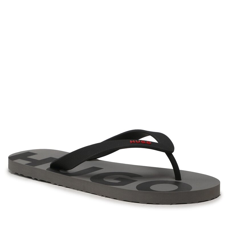 Zehentrenner Hugo 50488935 Dark Grey 22 Zehentrenner Pantoletten und Sandaletten Herrenschuhe