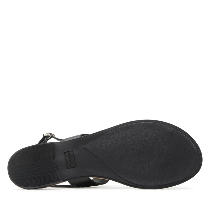 Zehentrenner Boss 50493029 Black 01 Zehentrenner Pantoletten und Sandaletten Herrenschuhe